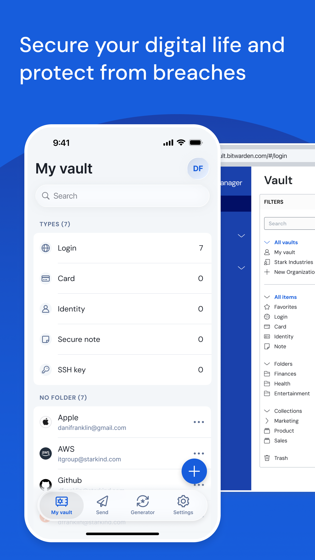Bitwarden screenshot 1